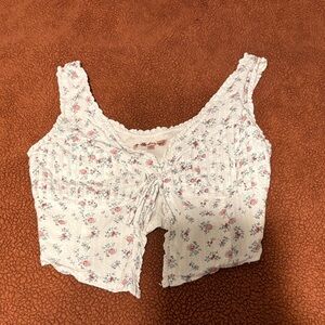 Bailey Rose Floral White Sleeveless Top